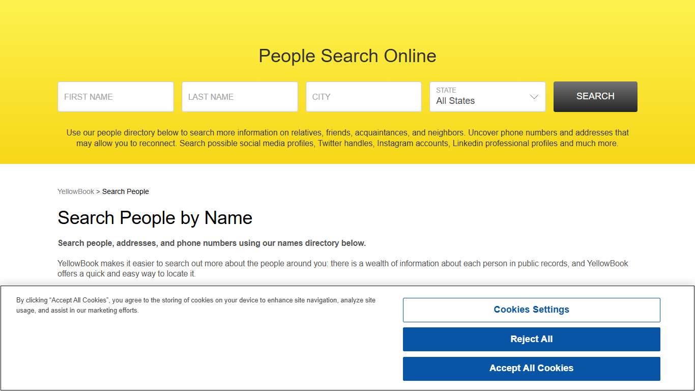 People Search Online - People Lookup | YellowBook