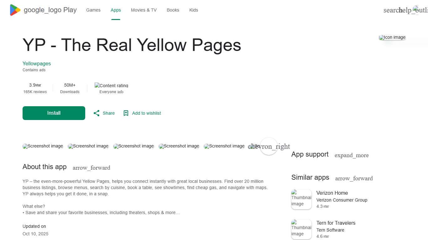 YP - The Real Yellow Pages - Apps on Google Play